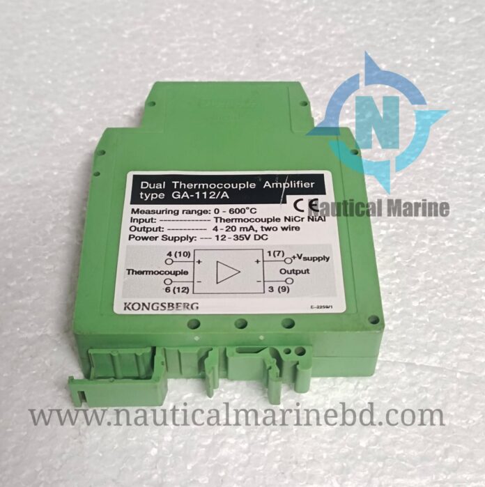 Kongsberg GA-112/A Dual Thermocouple Amplifier